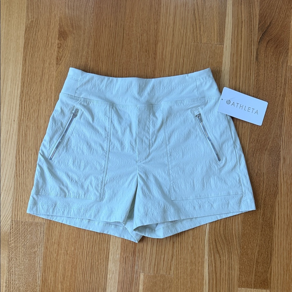 Athleta Women's Light Cream Athletic Shorts